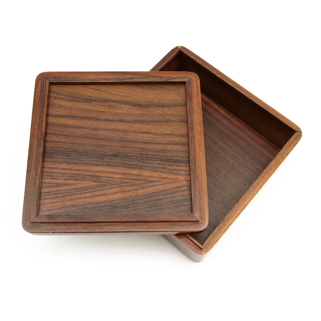 Wood and Silver Box from Ottaviani, 1970s 1