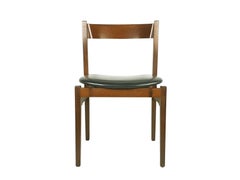 Wood and skai, 1960s dining Chairs Model 104 by G. Frattini for Cassina