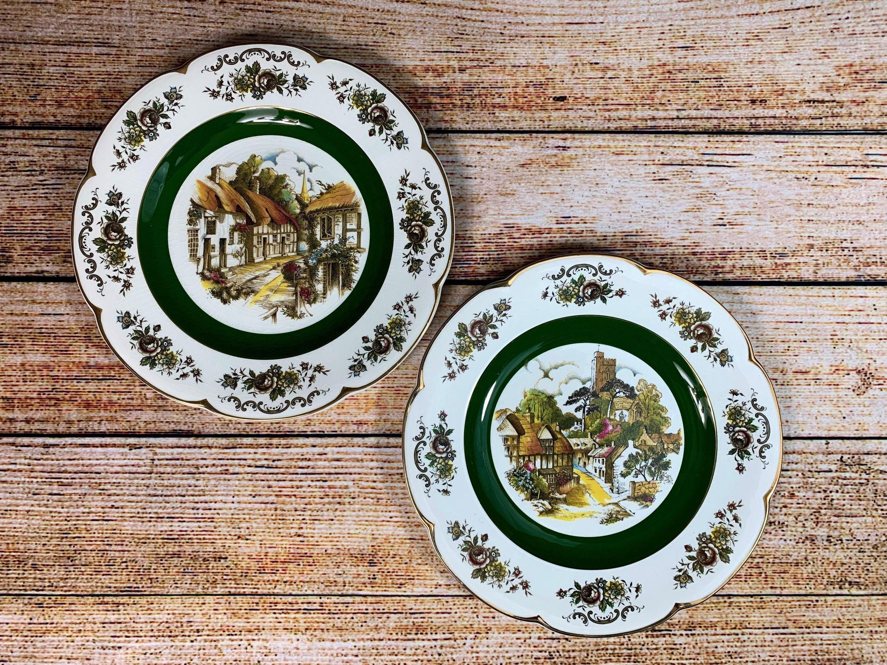 Wood and Sons Ironstone Ascot Service Plates - A Pair For Sale 3