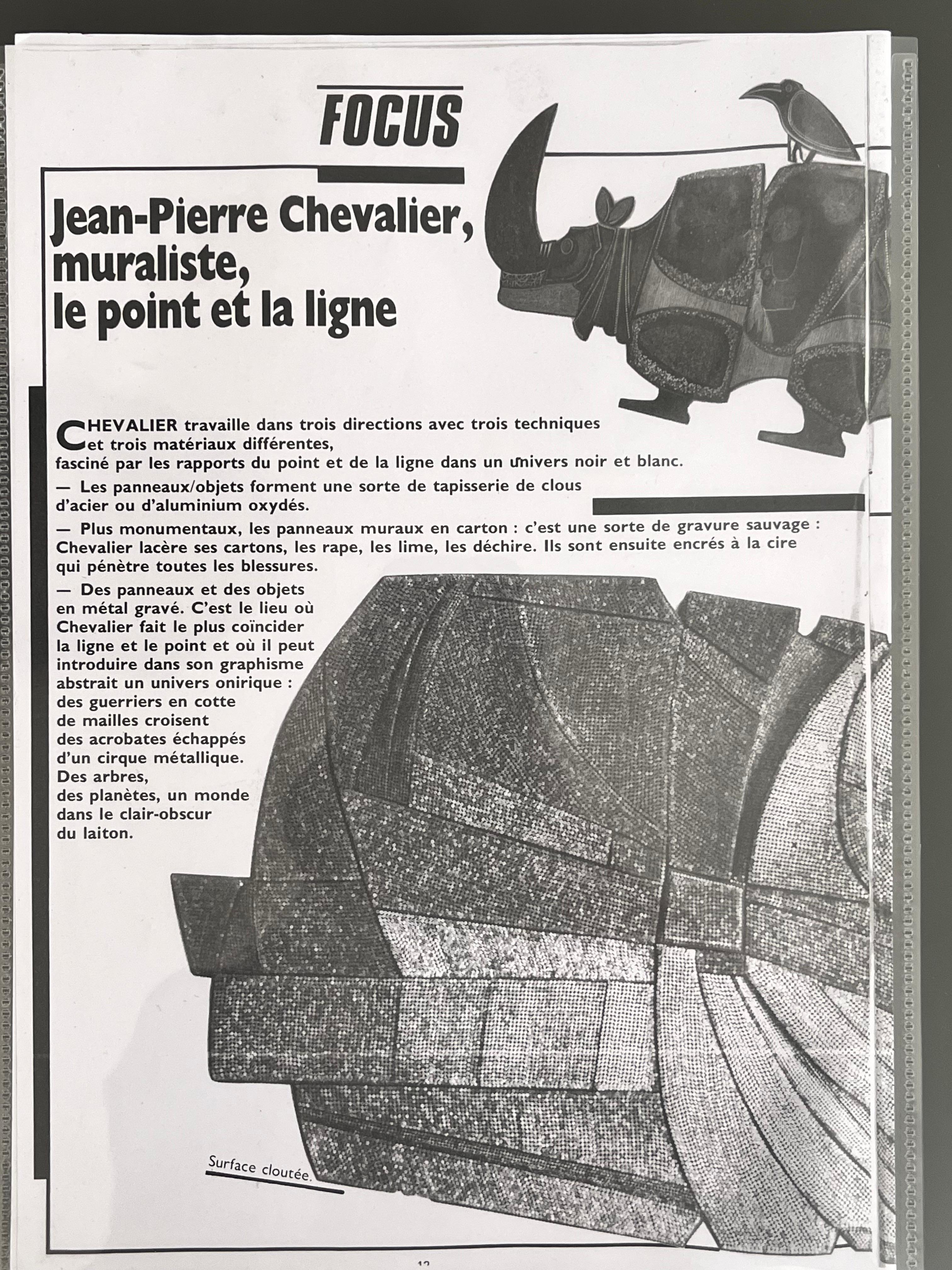 Boîte à rhinocéros en bois et acier inoxydable de Jean-Pierre Chevalier, vers 1970 7