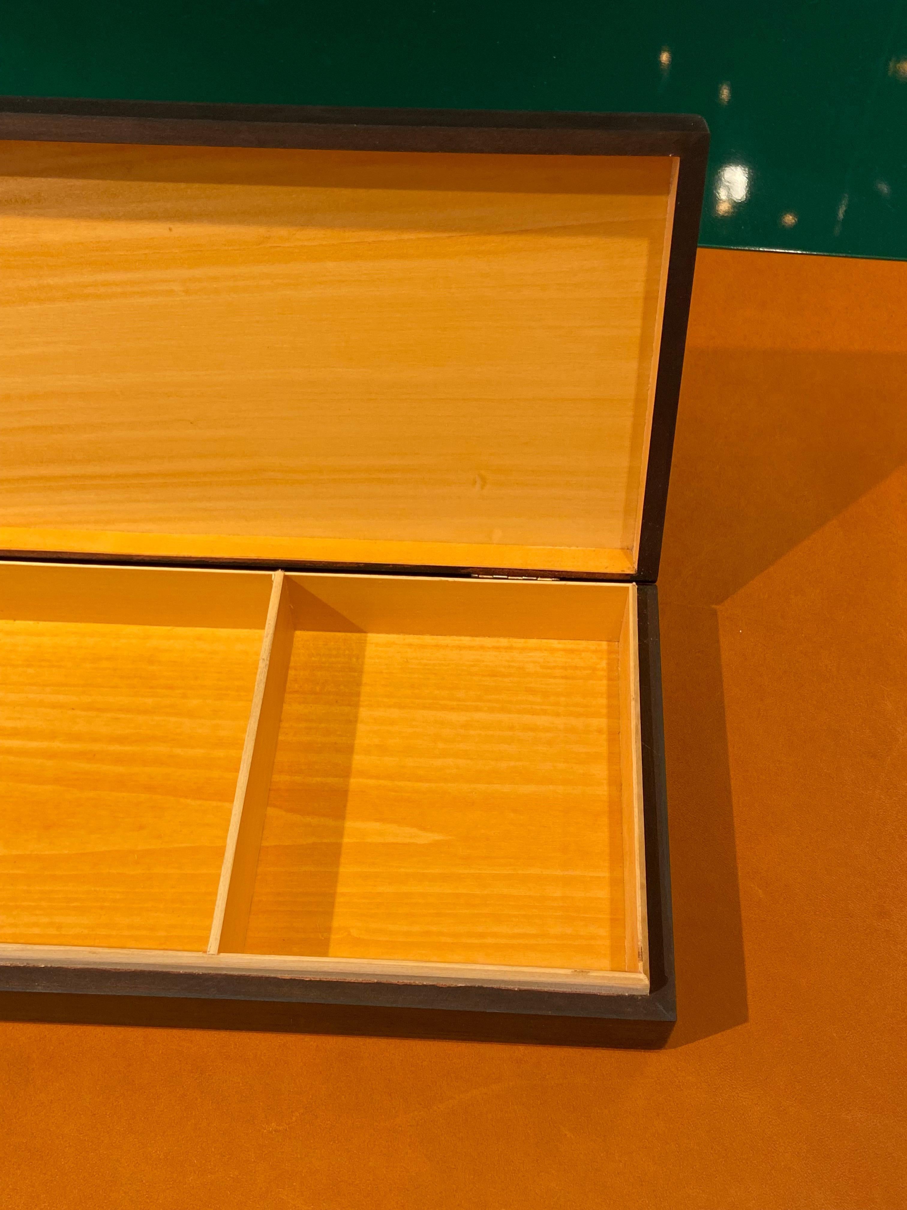 Boîte à rhinocéros en bois et acier inoxydable de Jean-Pierre Chevalier, vers 1970 12