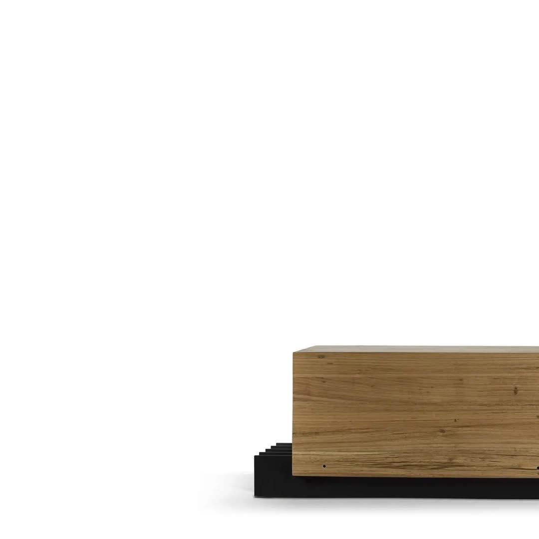 Brasiliano Banco Alma in legno e acciaio di Andre Ferri Atelier in vendita