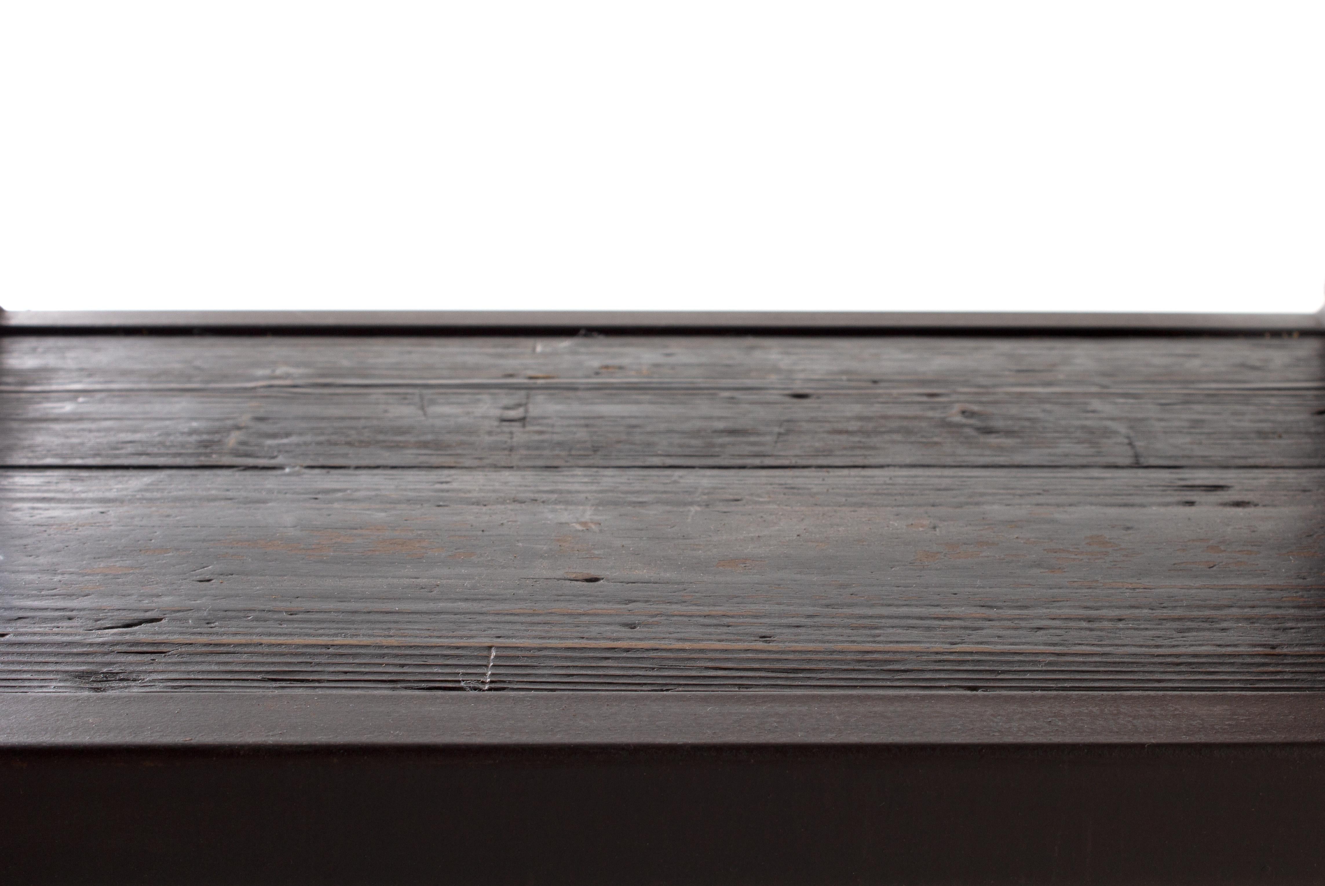 French Wood and Steel off Set Etagere