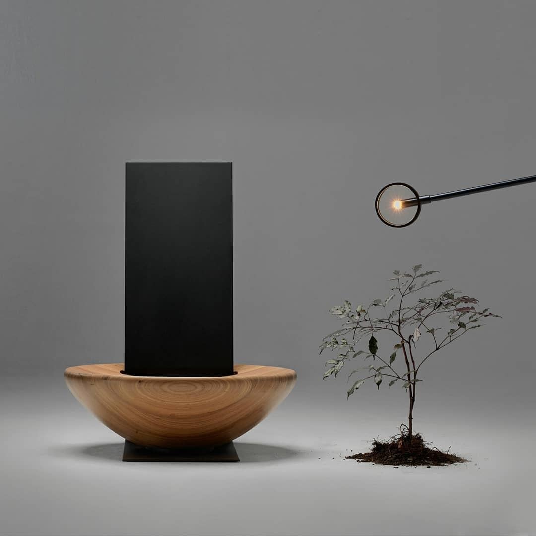 Postmoderno Poltrona Solo in Wood e Steele di Atelier Andre Ferri in vendita