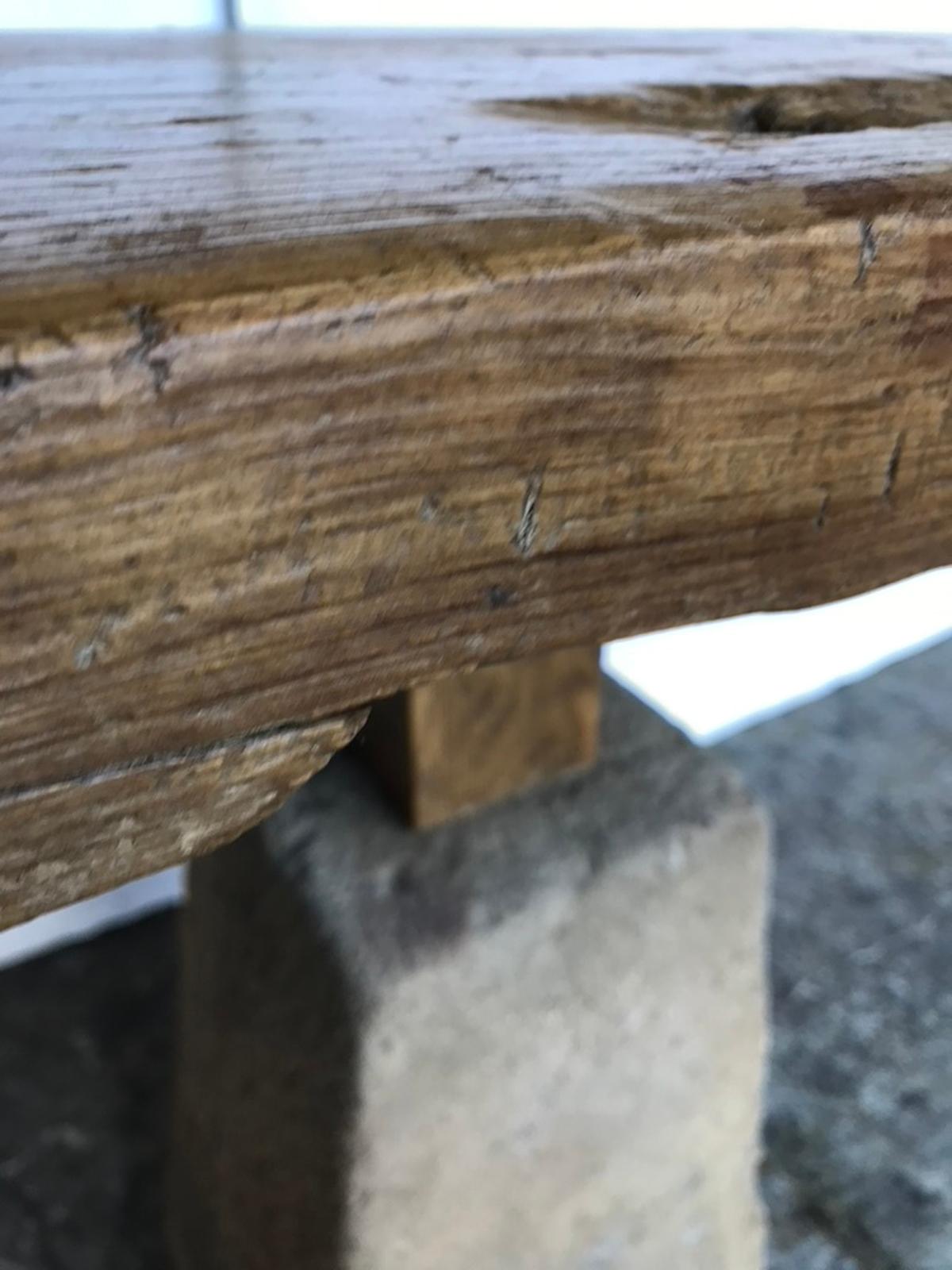 Wood and Stone Console 8