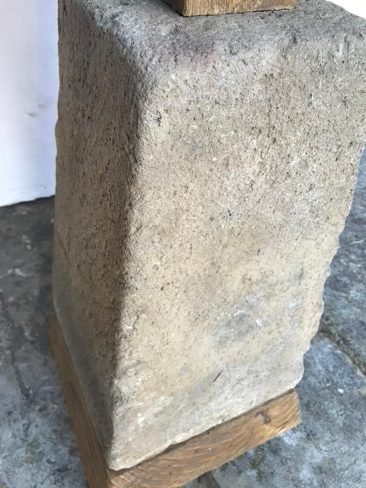 Wood and Stone Console 9