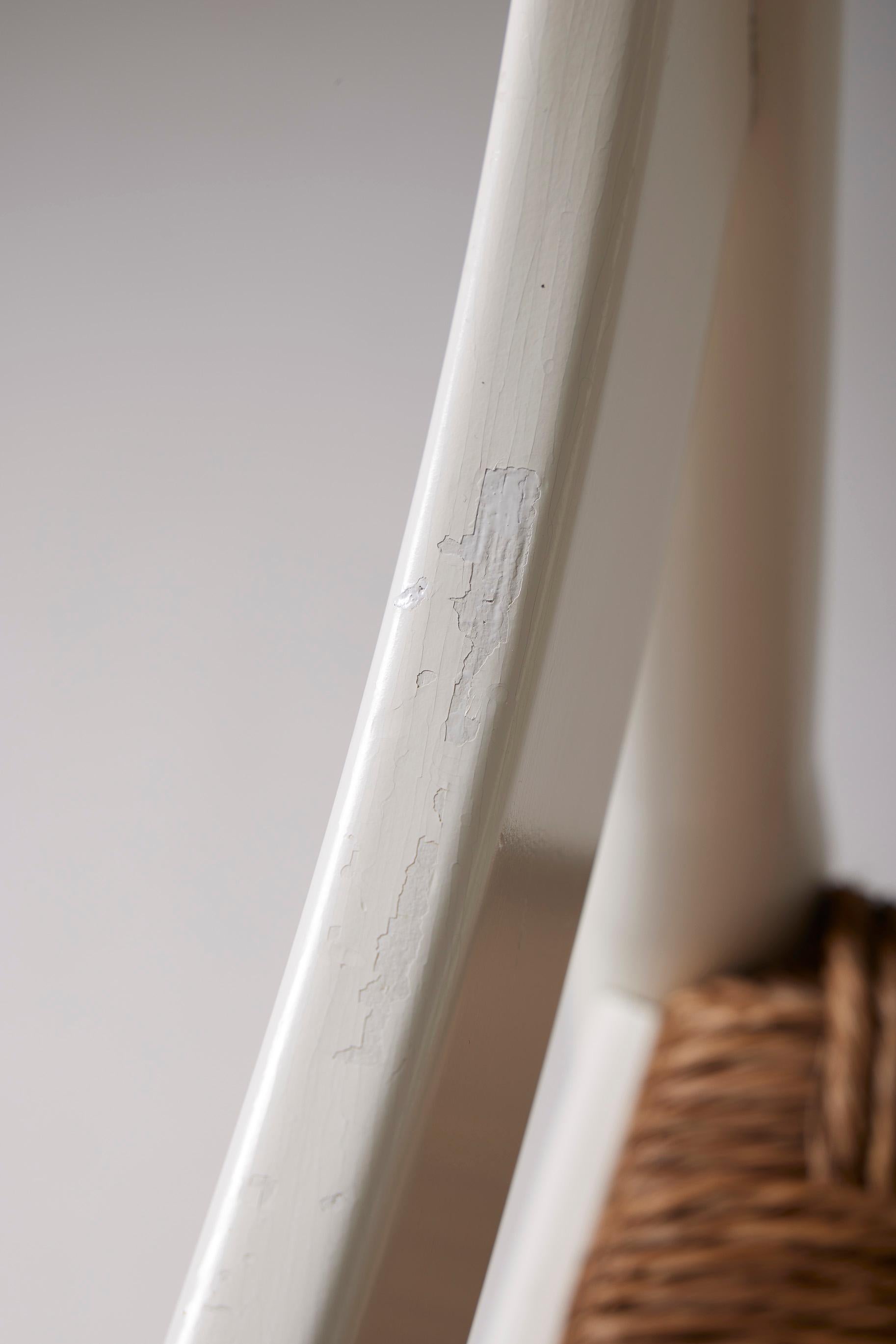 Silla de madera y paja de Vico Magistretti 5