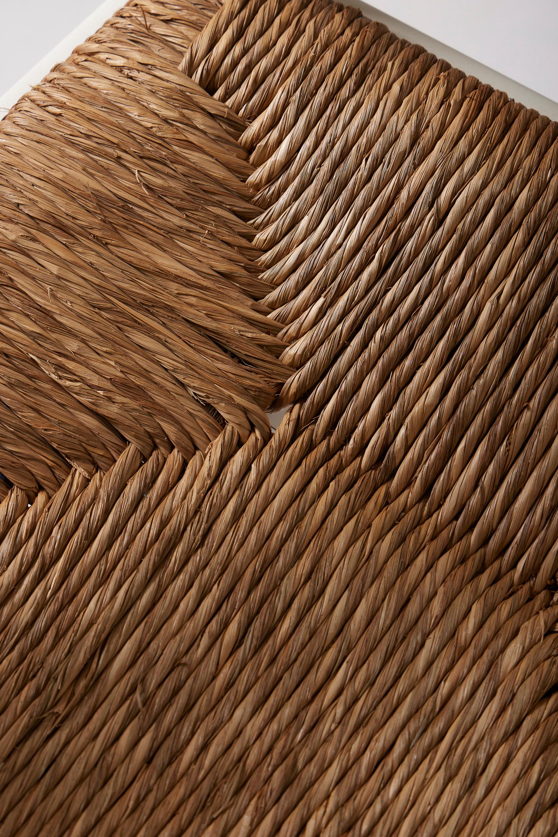  Wood and straw chair by Vico Magistretti For Sale 14
