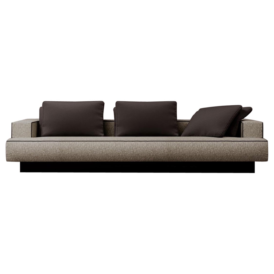 Divano Meganta in legno e imbottito di Dainelli Studio Atelier A