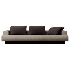 Wood and Upholstered Meganta Sofa by Dainelli Studio Atelier