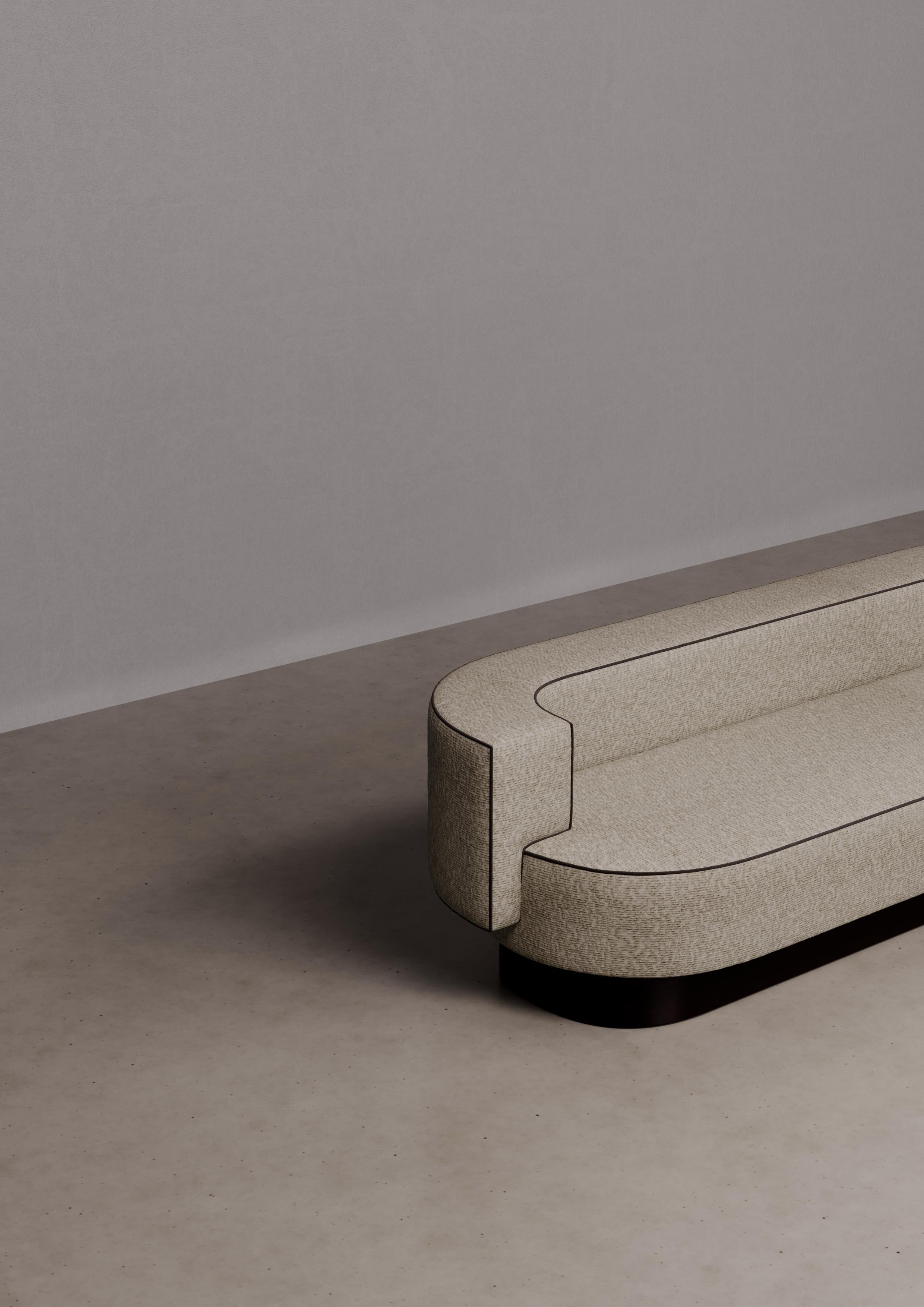 Postmoderno Divano Romeo in legno e imbottito di Dainelli Studio Atelier A in vendita