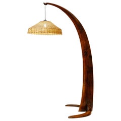 Wood Arc Floor Lamp