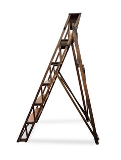 Wood Architectural English Ladder Circa 1910s - 1930s