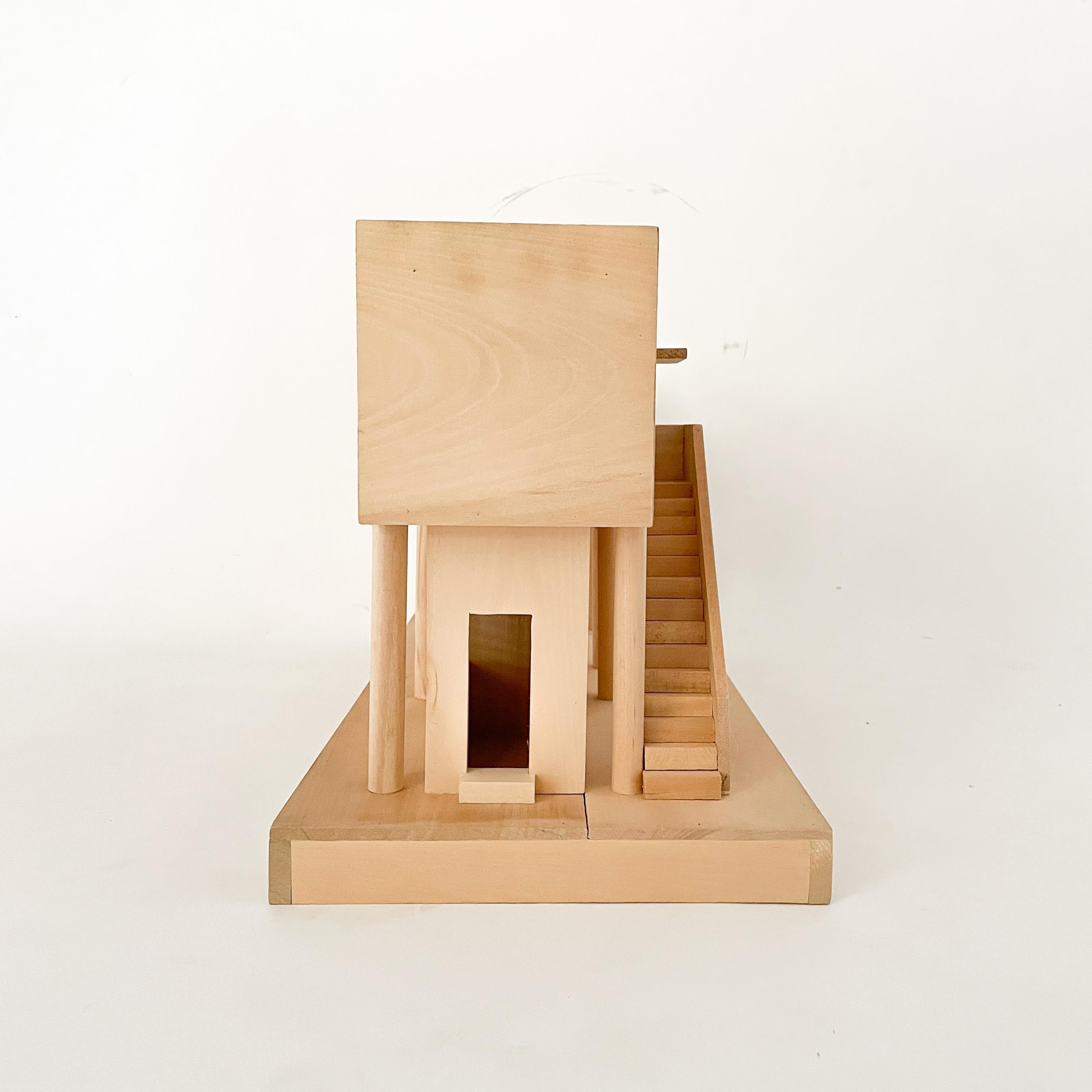 Wood Architectural Model, C. 2000's In Good Condition For Sale In Locust Valley, NY
