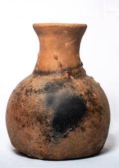 Wood-Ash Fired Clay Vase - Made from Local Clay