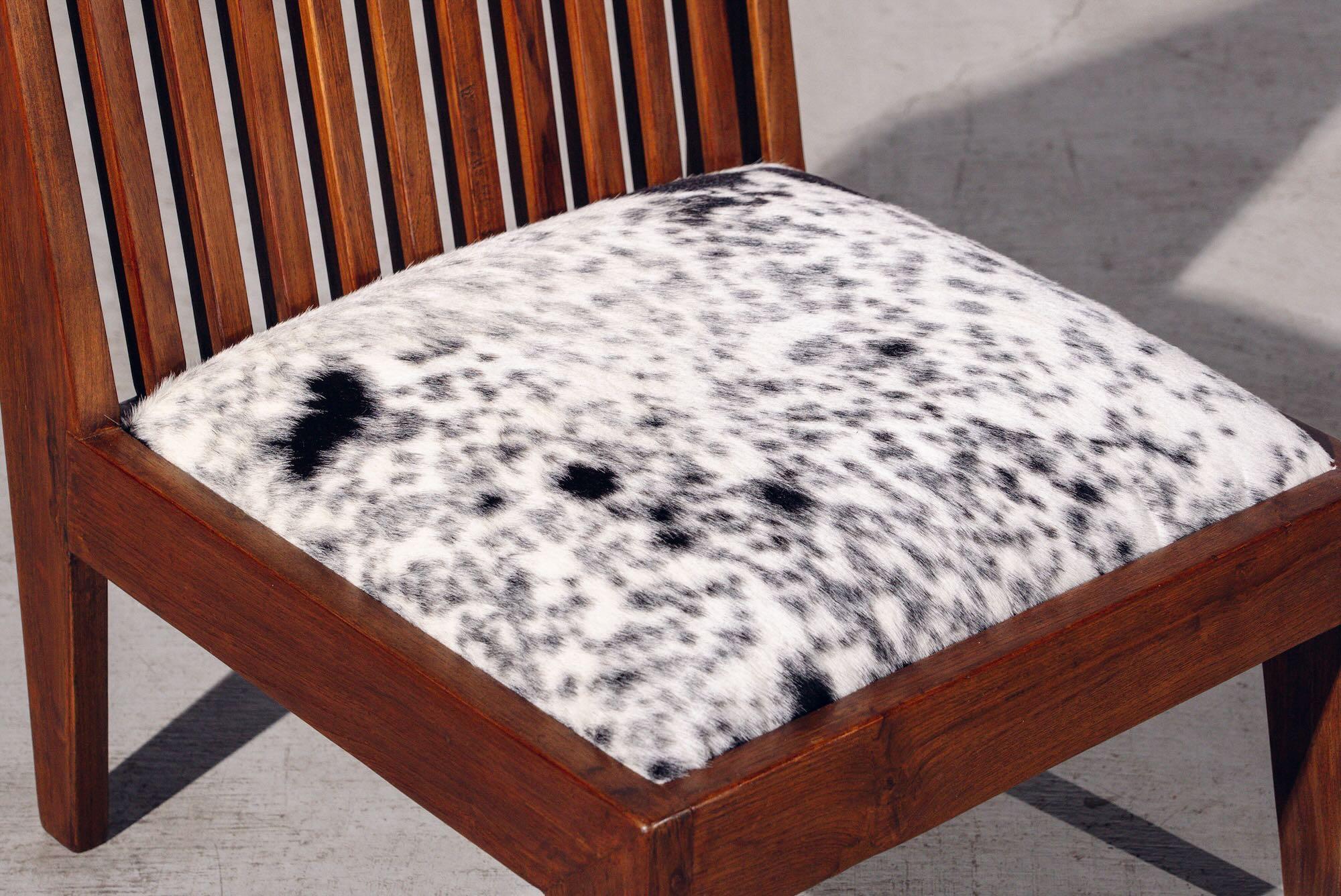 Wood Back Low Chair by Pierre Jeanneret for Chandigarh, India, Circa 1965-66 In Good Condition For Sale In Tokyo, JP