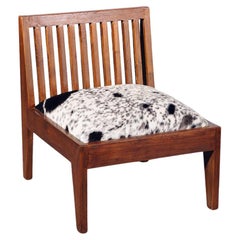 Wood Back Low Chair by Pierre Jeanneret for Chandigarh, India, Circa 1965-66