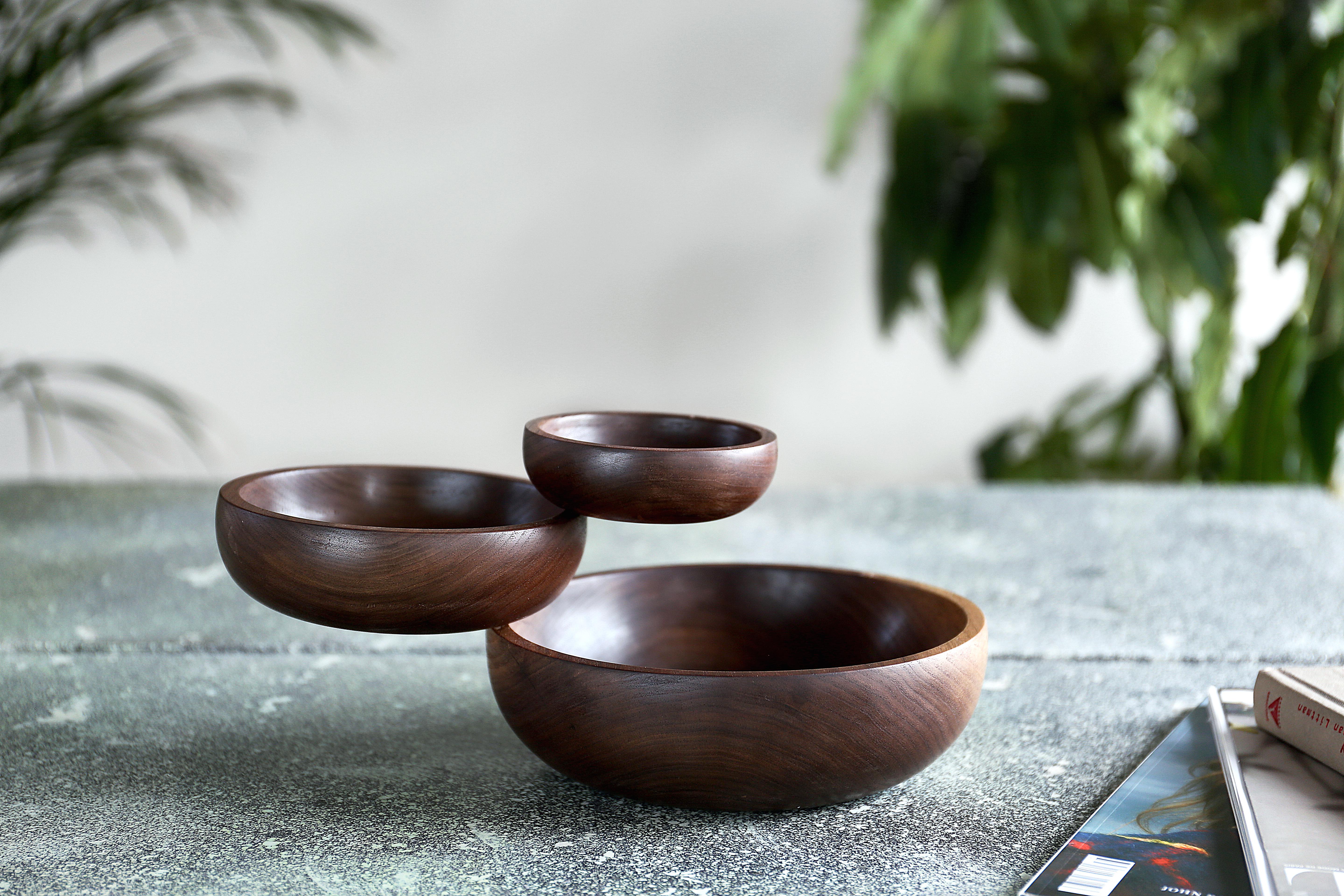 Balancing Wood Sculptural Bowl from the Balance Collection by Joel Escalona In New Condition In Estado de Mexico CP, Estado de Mexico