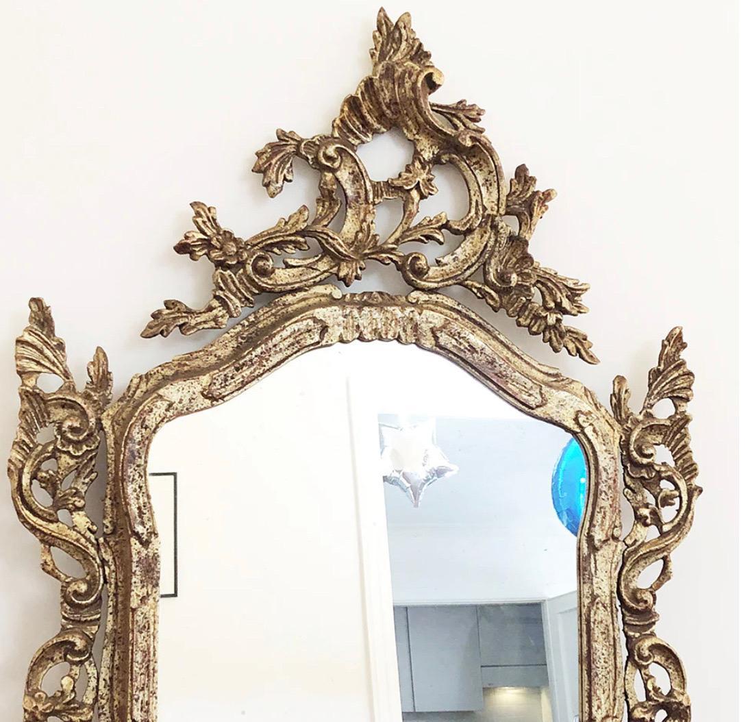 Wood Baroque Mirror 1900s, Antiques 1