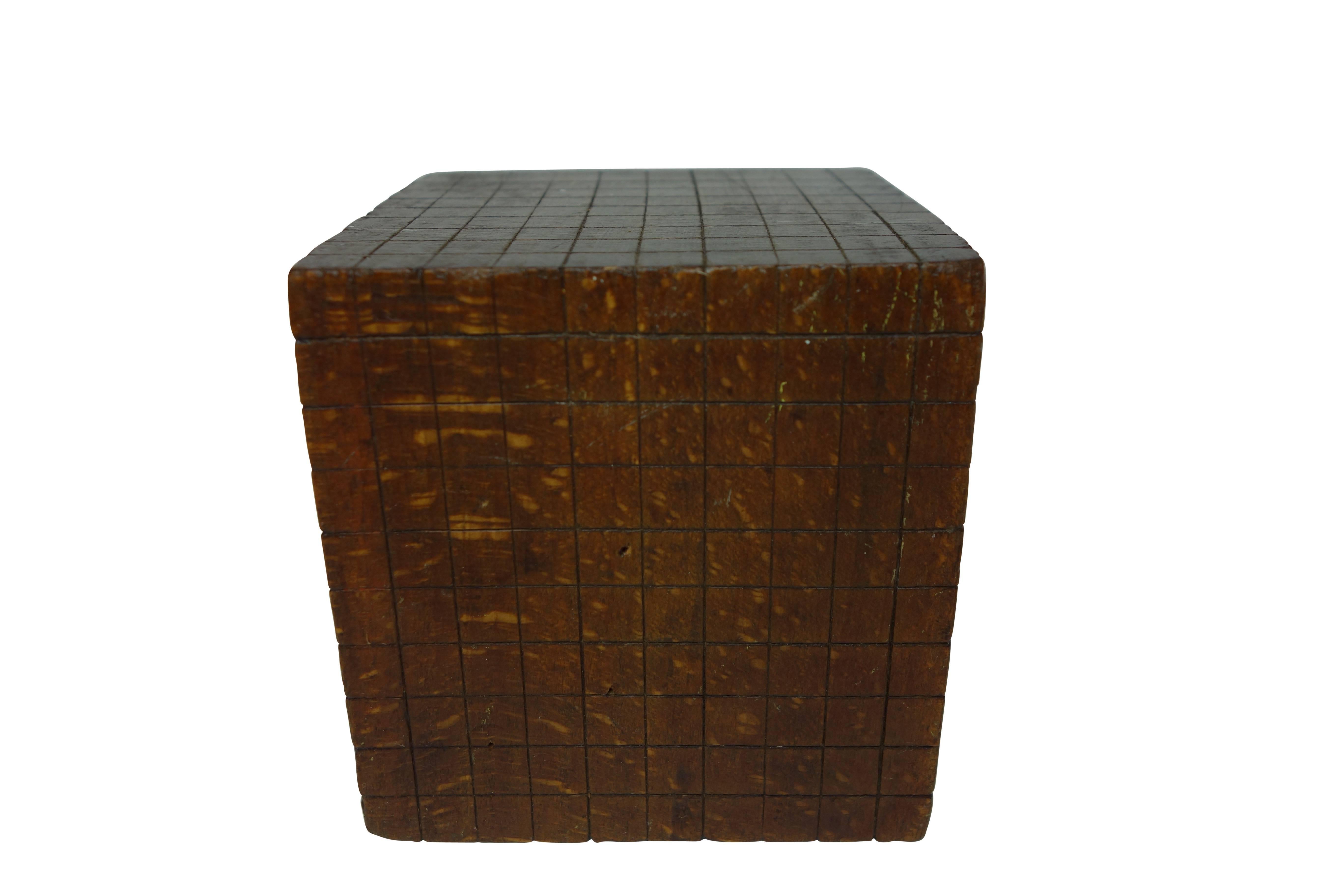 Wood “Base Ten” Cube Educational Model In Good Condition In Seattle, WA