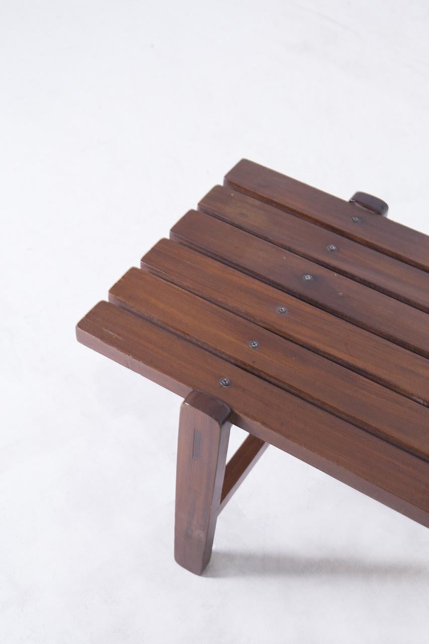 Banco de madera de Ezio Longhi para Elam, 1950 Italiano
