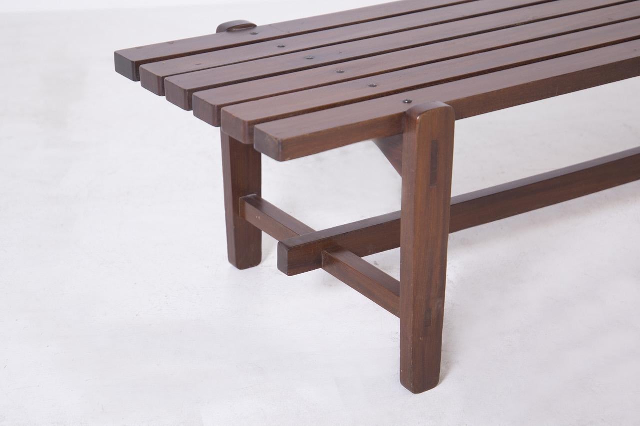 Banco de madera de Ezio Longhi para Elam, 1950 en Bueno Estado en Milano, IT