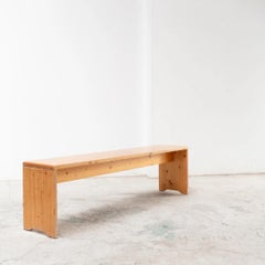Wood Bench from Savoie, Les Arcs, France, 1990s, minimalism