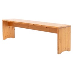 Wood Bench from Savoie, Les Arcs, France, 1990s, minimalism