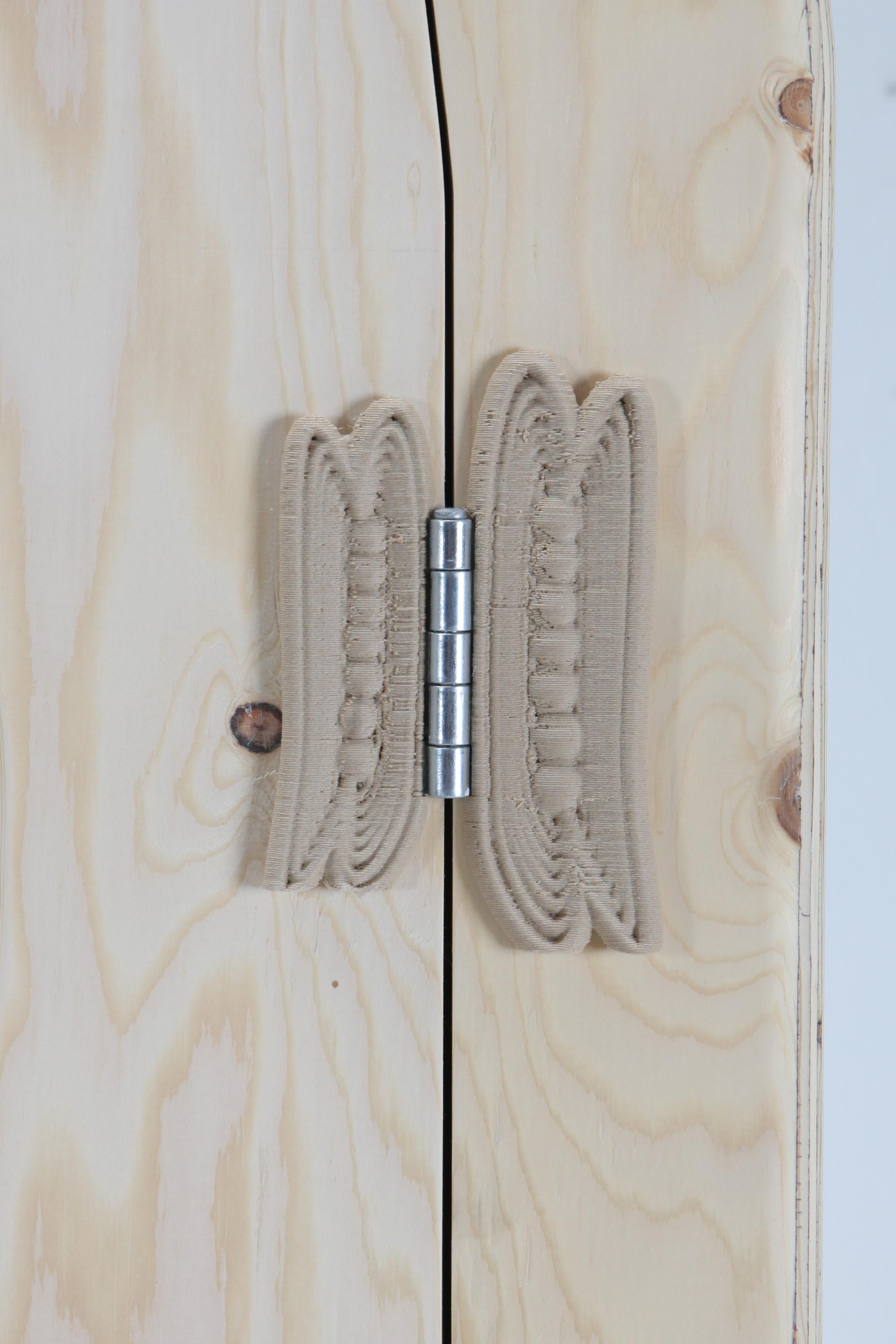 'Wood-Blend Cabinet' Ornamental Round Edge Plywood Cabinet, Schimmel & Schweikle For Sale 4