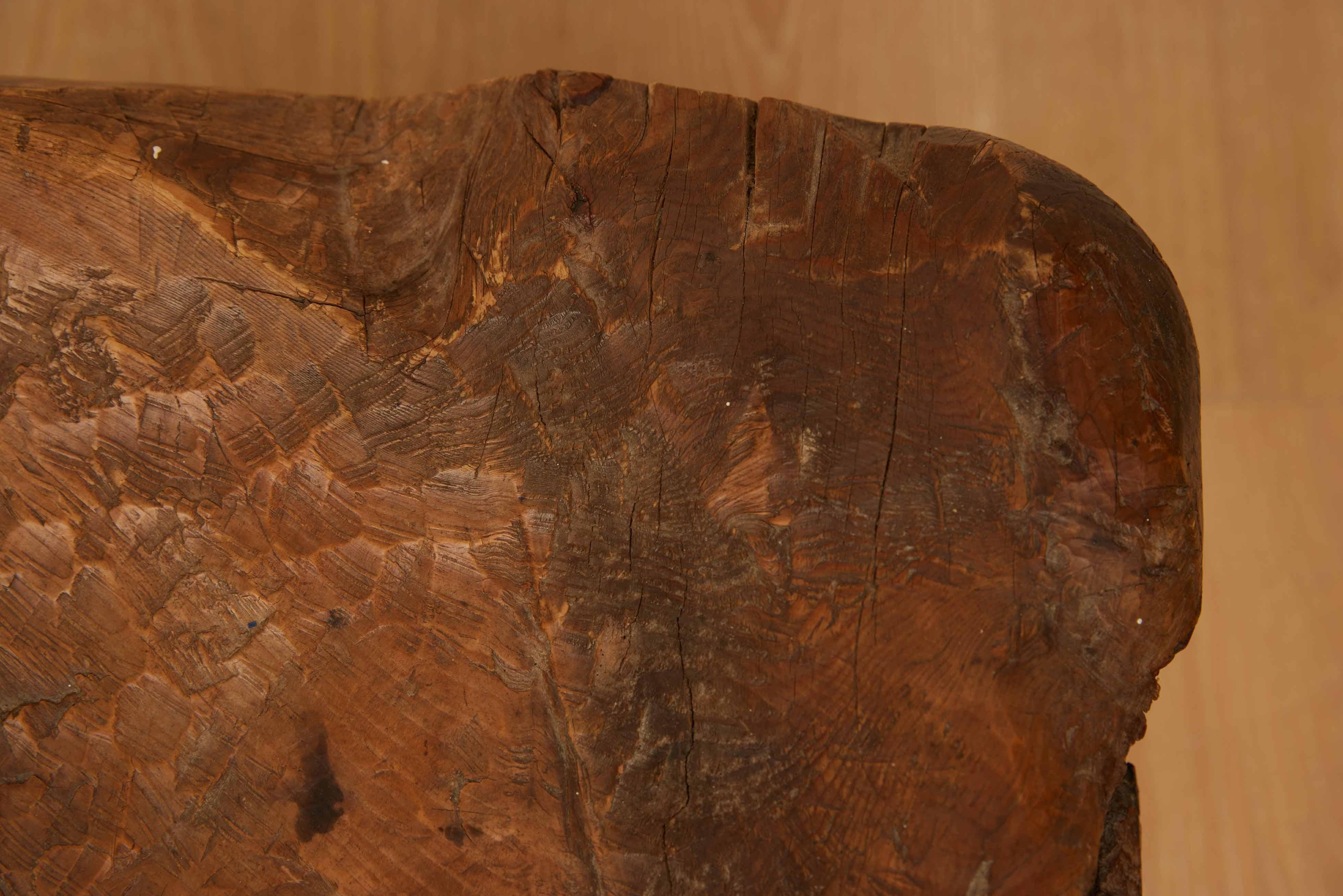 Holzblockhocker aus Norwegen, 18. Jahrhundert im Angebot 2
