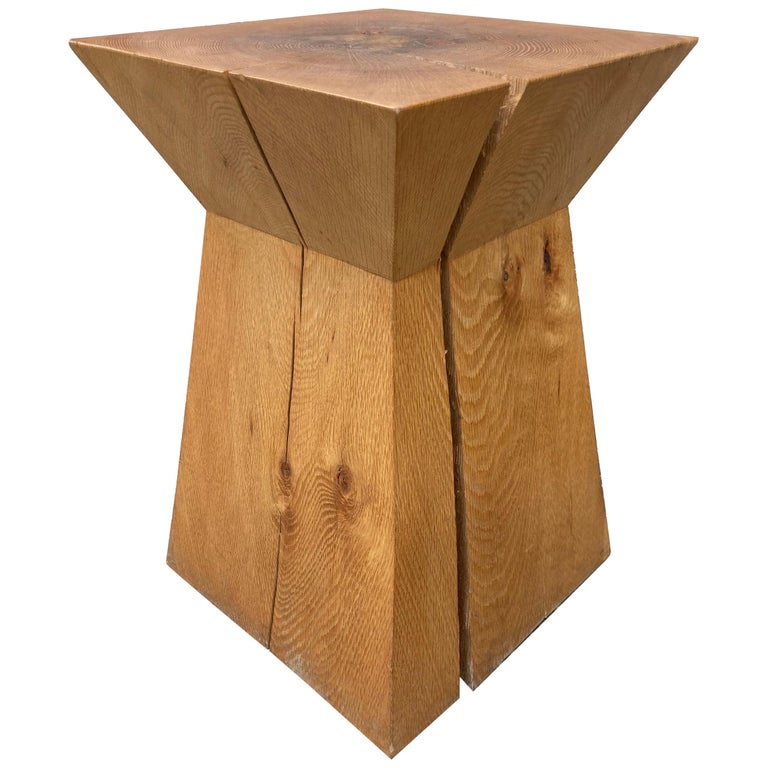 Wood Block Table in the Style of Christian Liaigre at 1stDibs