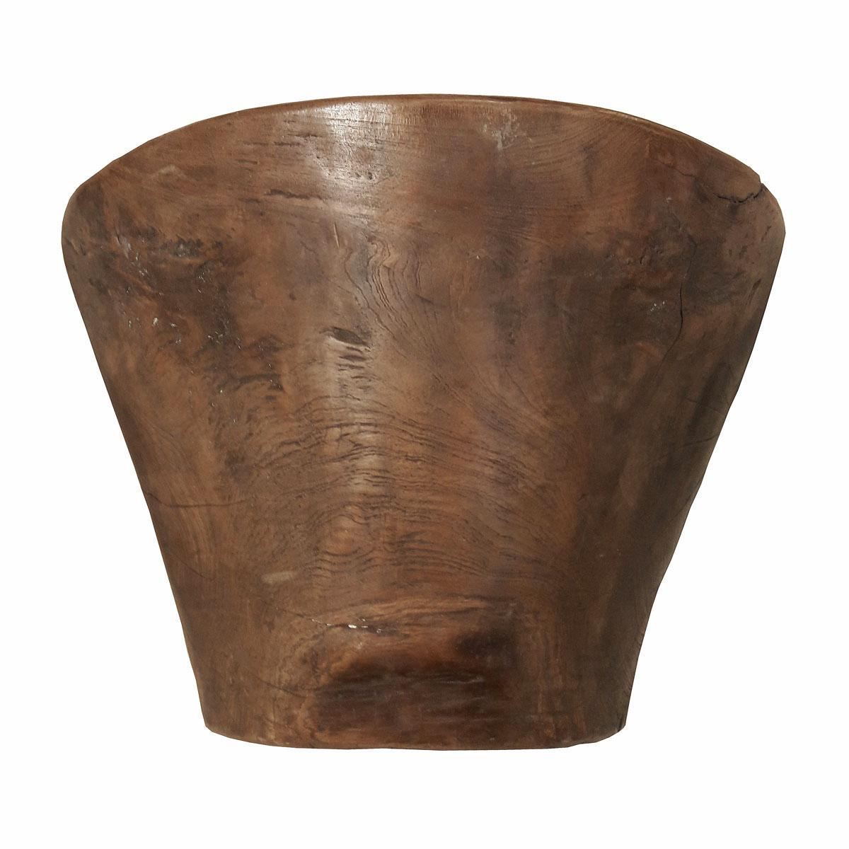 wood bowl planter