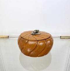 Ciotola in legno di Aldo Tura per Macabo Italia 1950s Art Deco