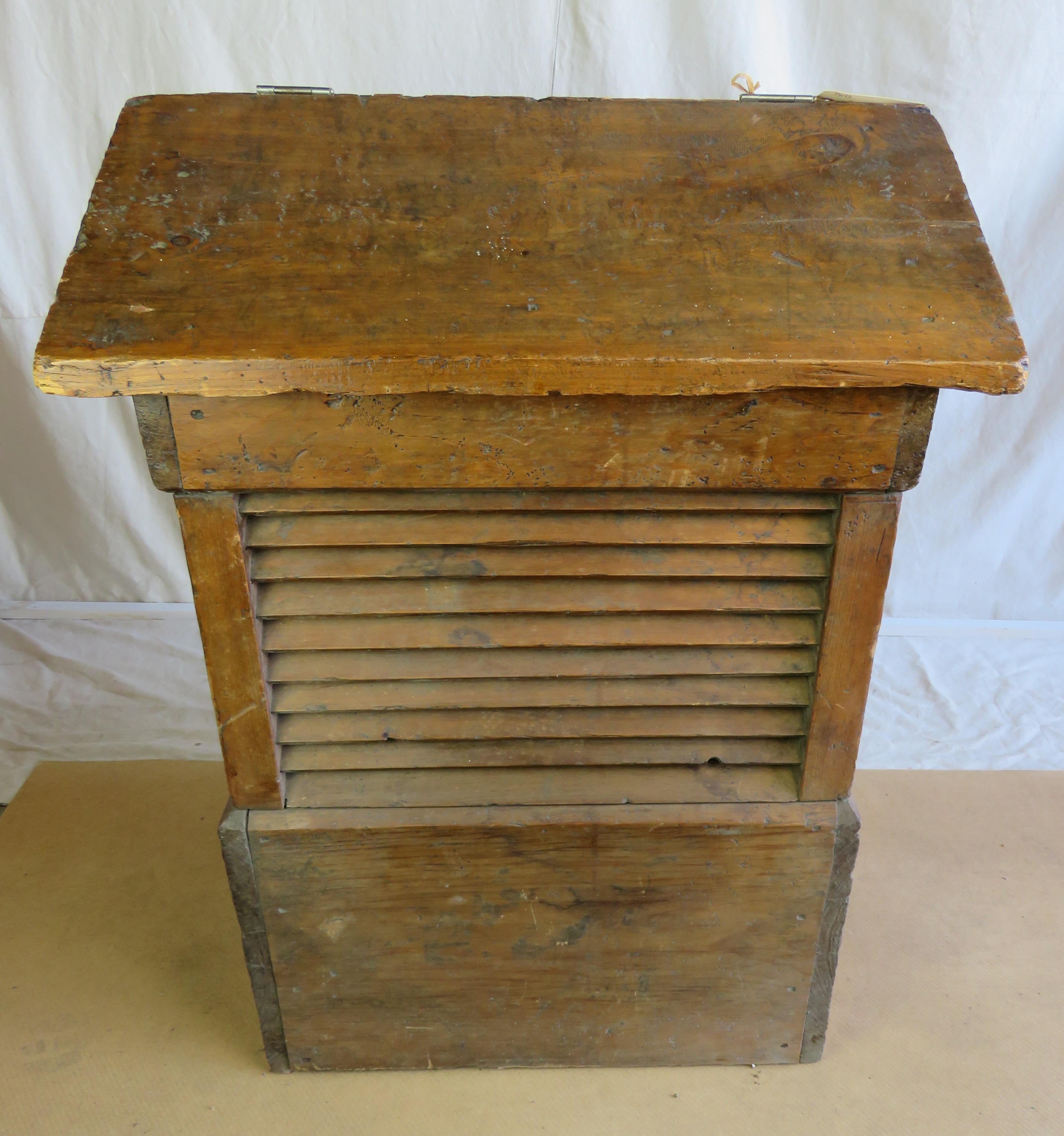 19th Century Cupola Form Wood/Storage Box For Sale 4