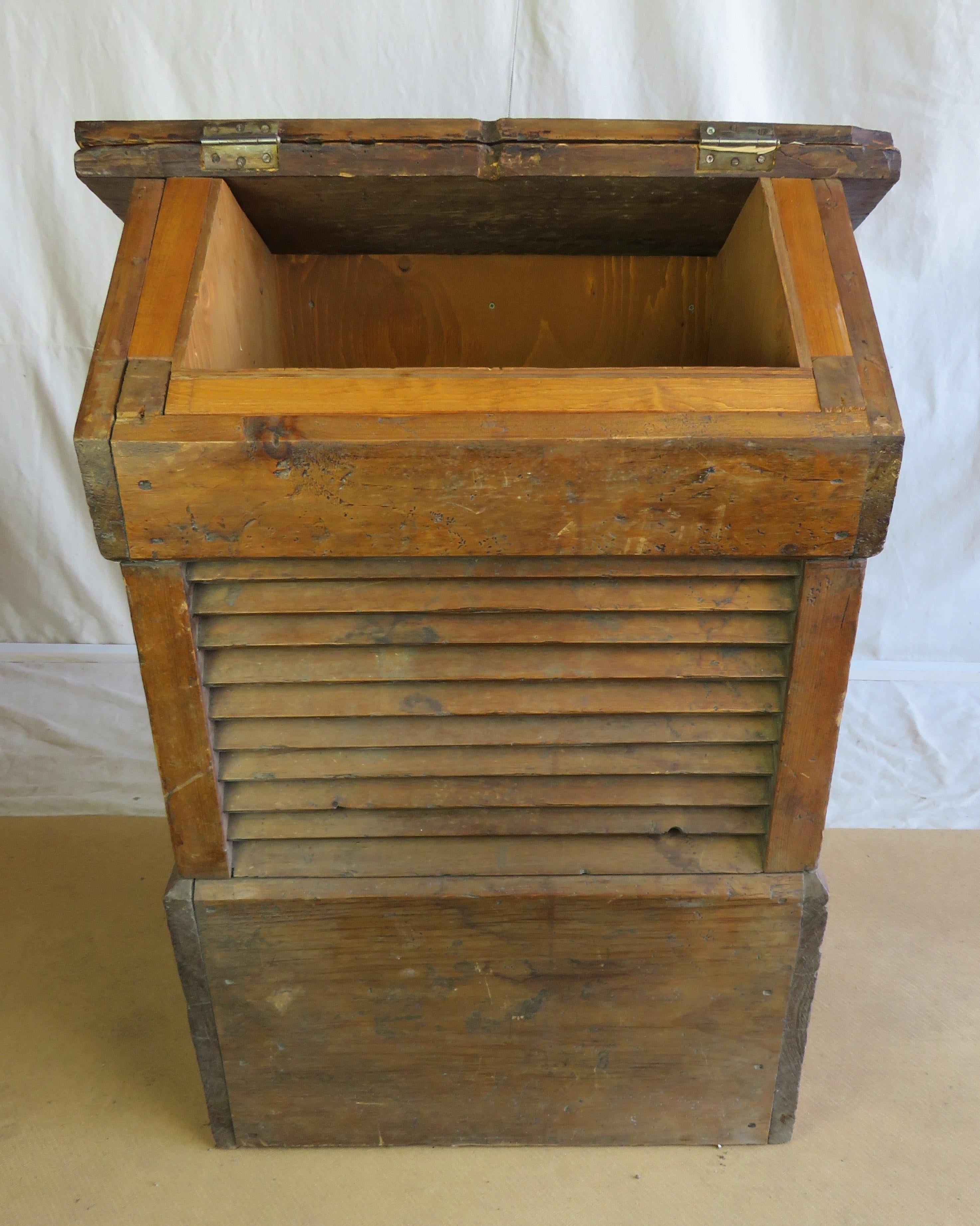 19th Century Cupola Form Wood/Storage Box For Sale 5