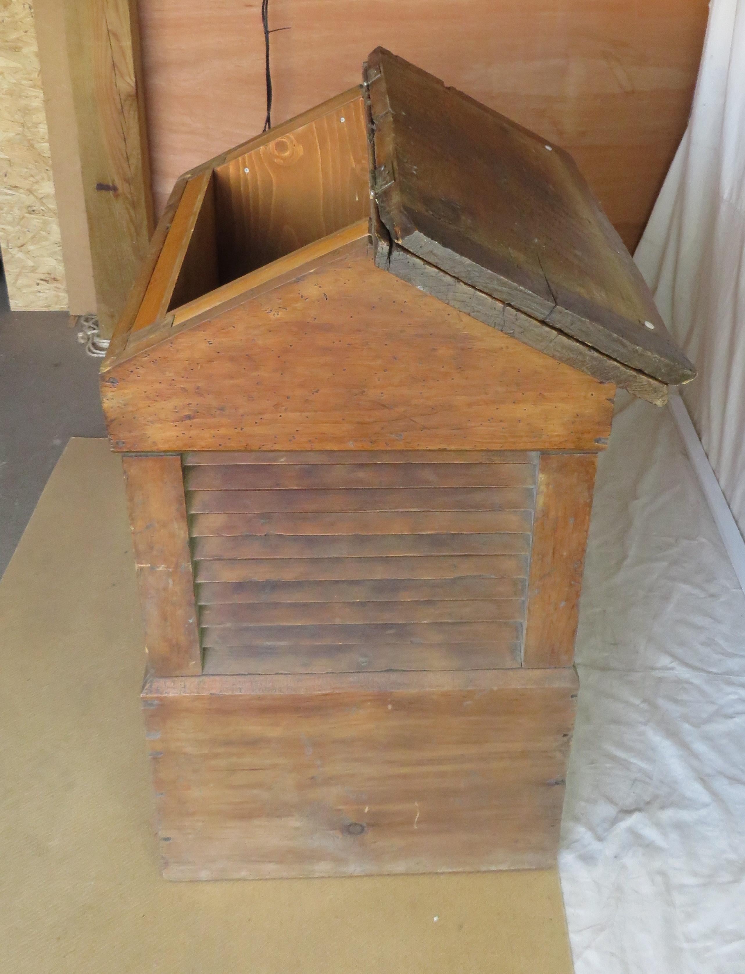 19th Century Cupola Form Wood/Storage Box For Sale 6