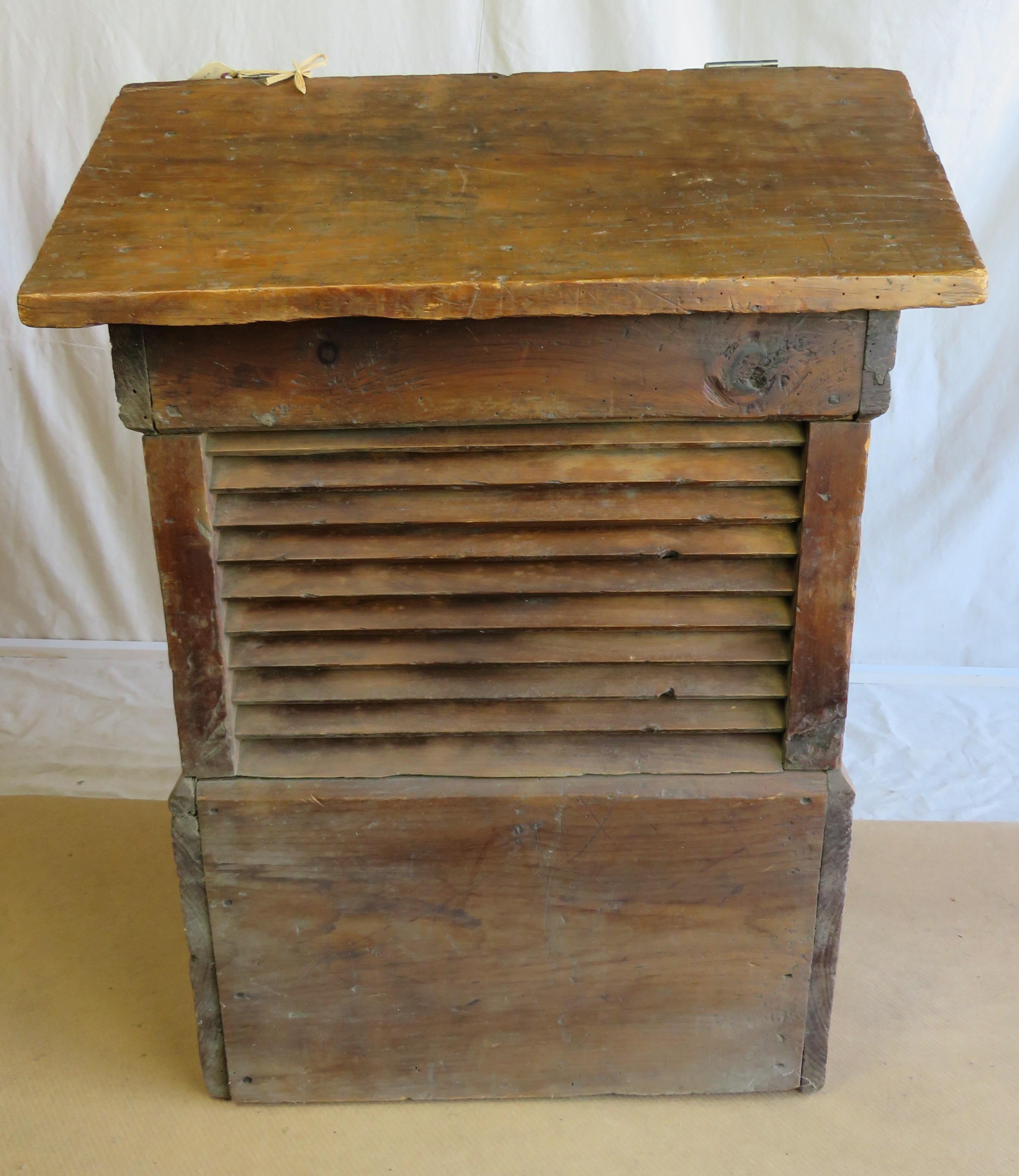 19th Century Cupola Form Wood/Storage Box For Sale 1