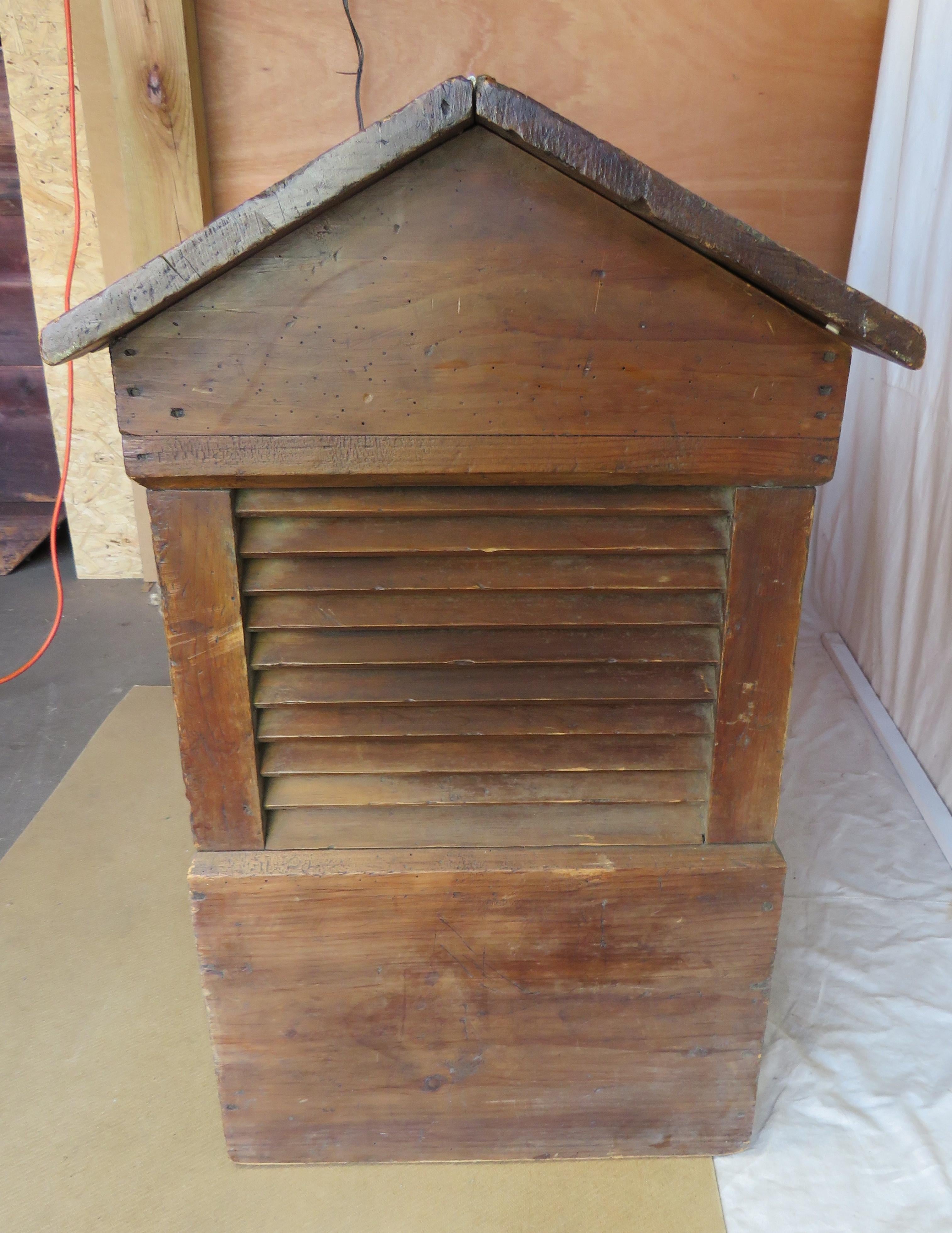 19th Century Cupola Form Wood/Storage Box For Sale 2