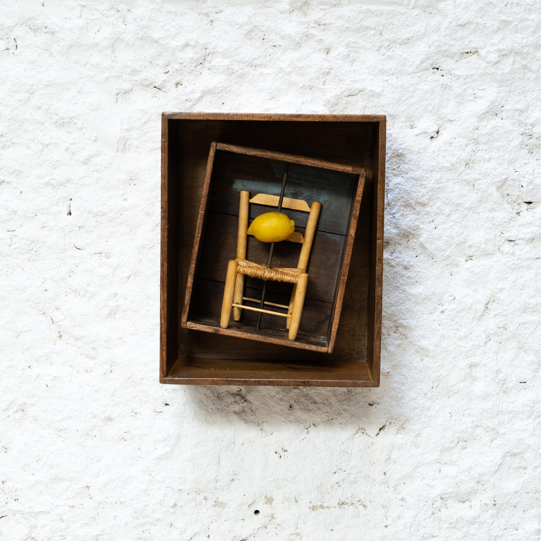 Wood box sculpture “Eix de rotació” by Vicens Orsolà, 1984

Signed Artwork

In original condition, with minor wear consistent of age and use, preserving a beautiful patina