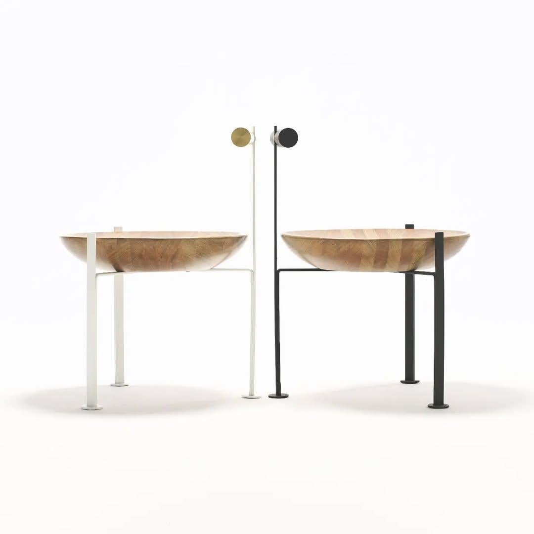 Madera, latón y cristal Poltrona Canoa del Atelier Andre Ferri en venta 1