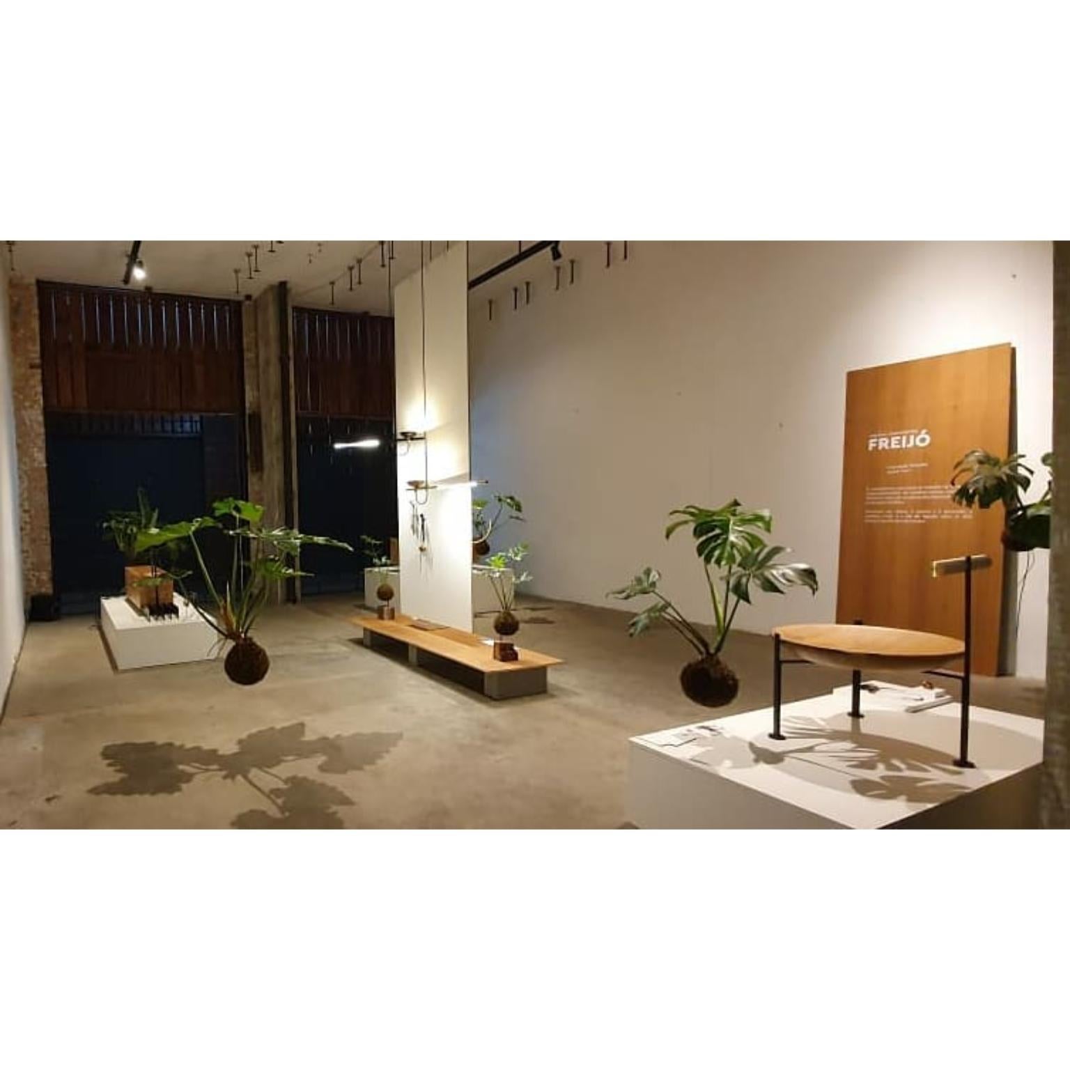 XXI secolo e contemporaneo Balanço Gira in legno, ottone e acciaio di Andre Ferri Atelier in vendita