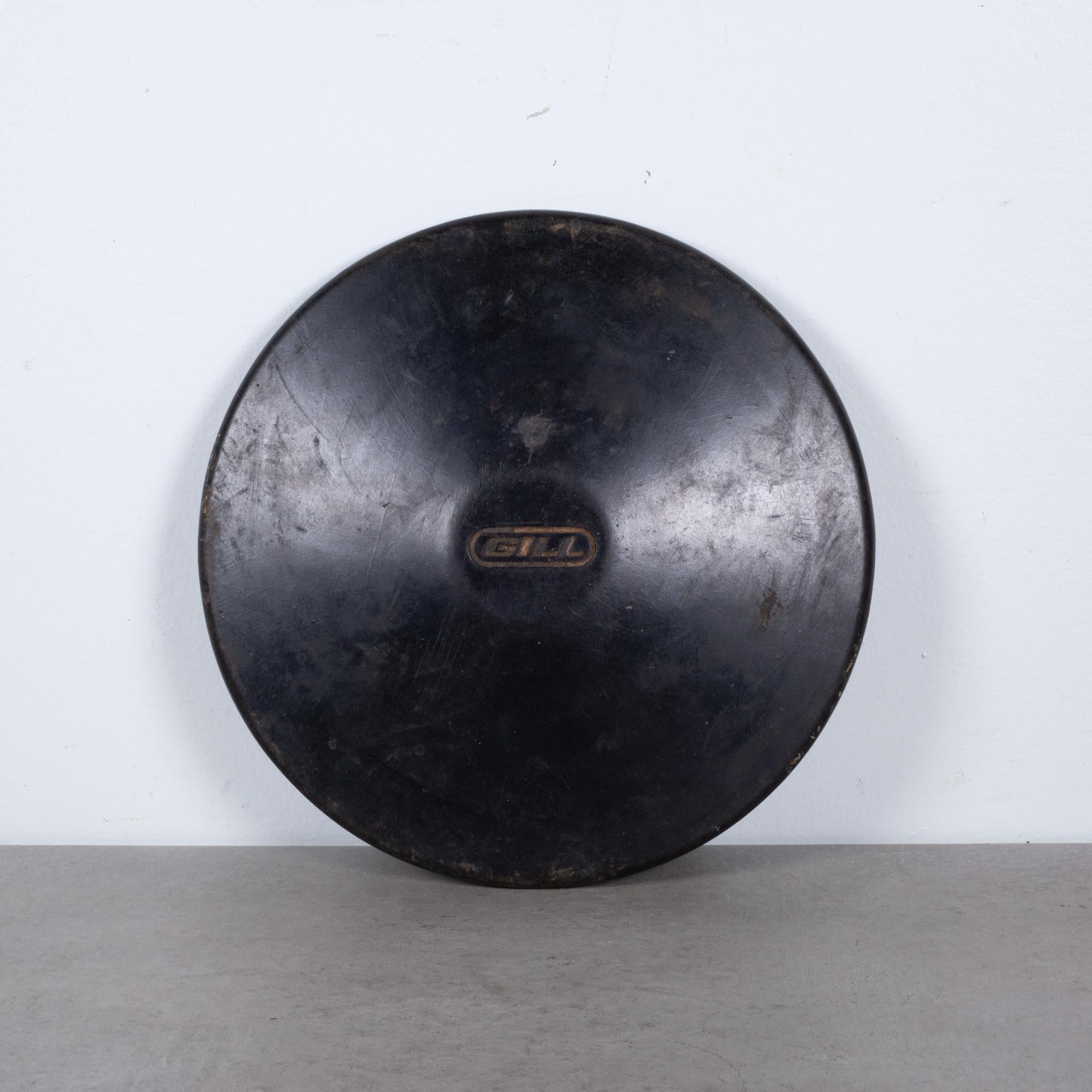 Wood and Metal Throwing Discus circa 1930-1940-ONE LEFT  (FREE SHIPPING) In Good Condition For Sale In San Francisco, CA