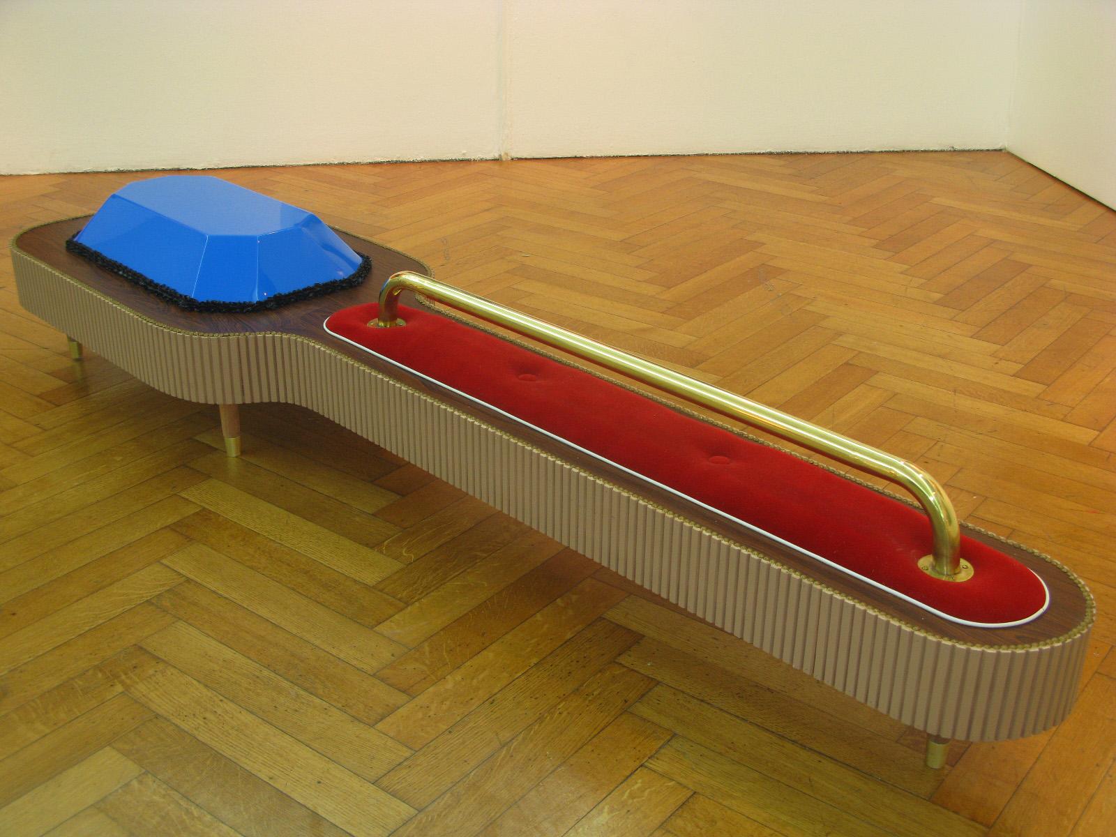 XXI secolo e contemporaneo Scultura in legno, bronzo, velluto e acrilico di Daniel Basso, 2011 in vendita