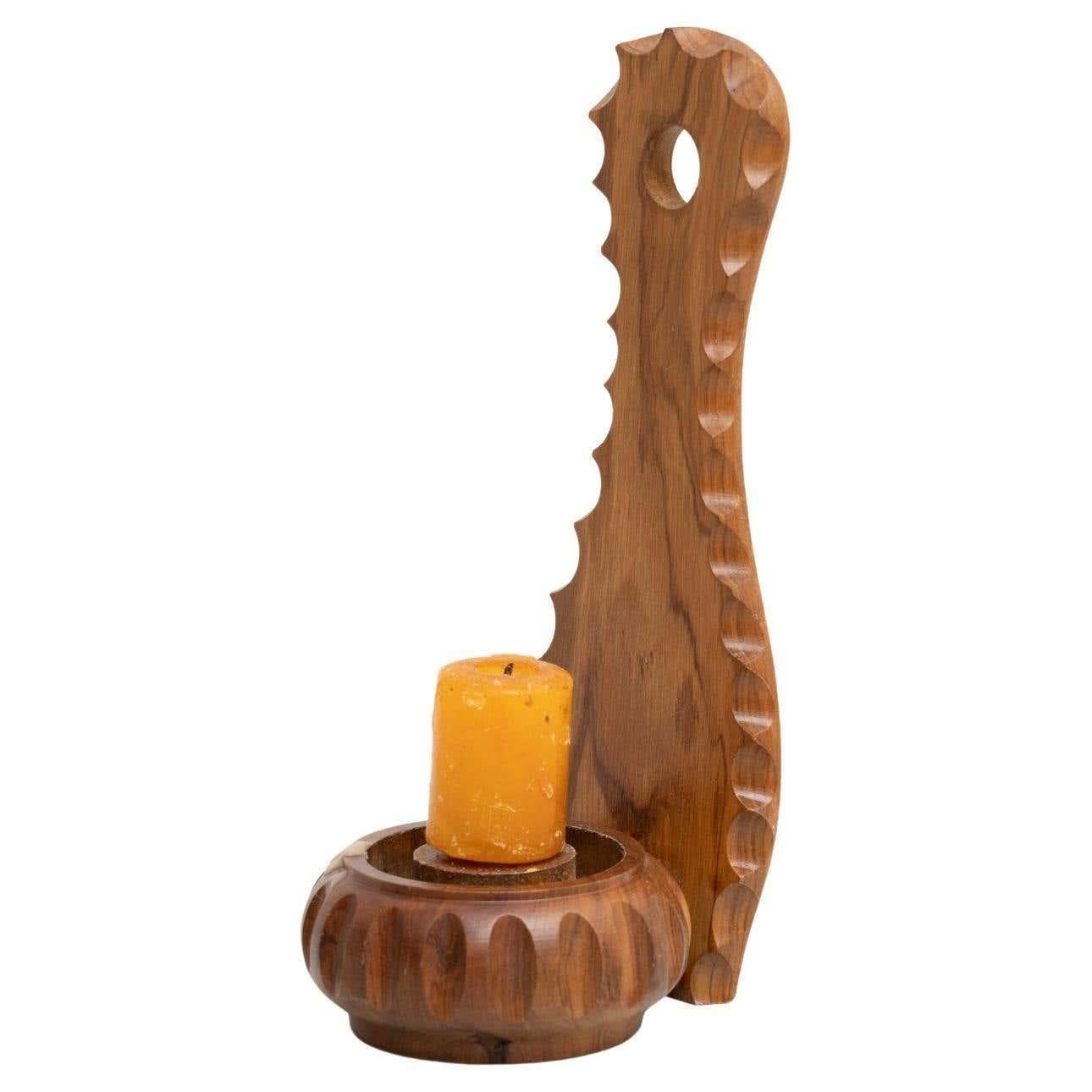 Portacandele in Wood, 1960 circa 7