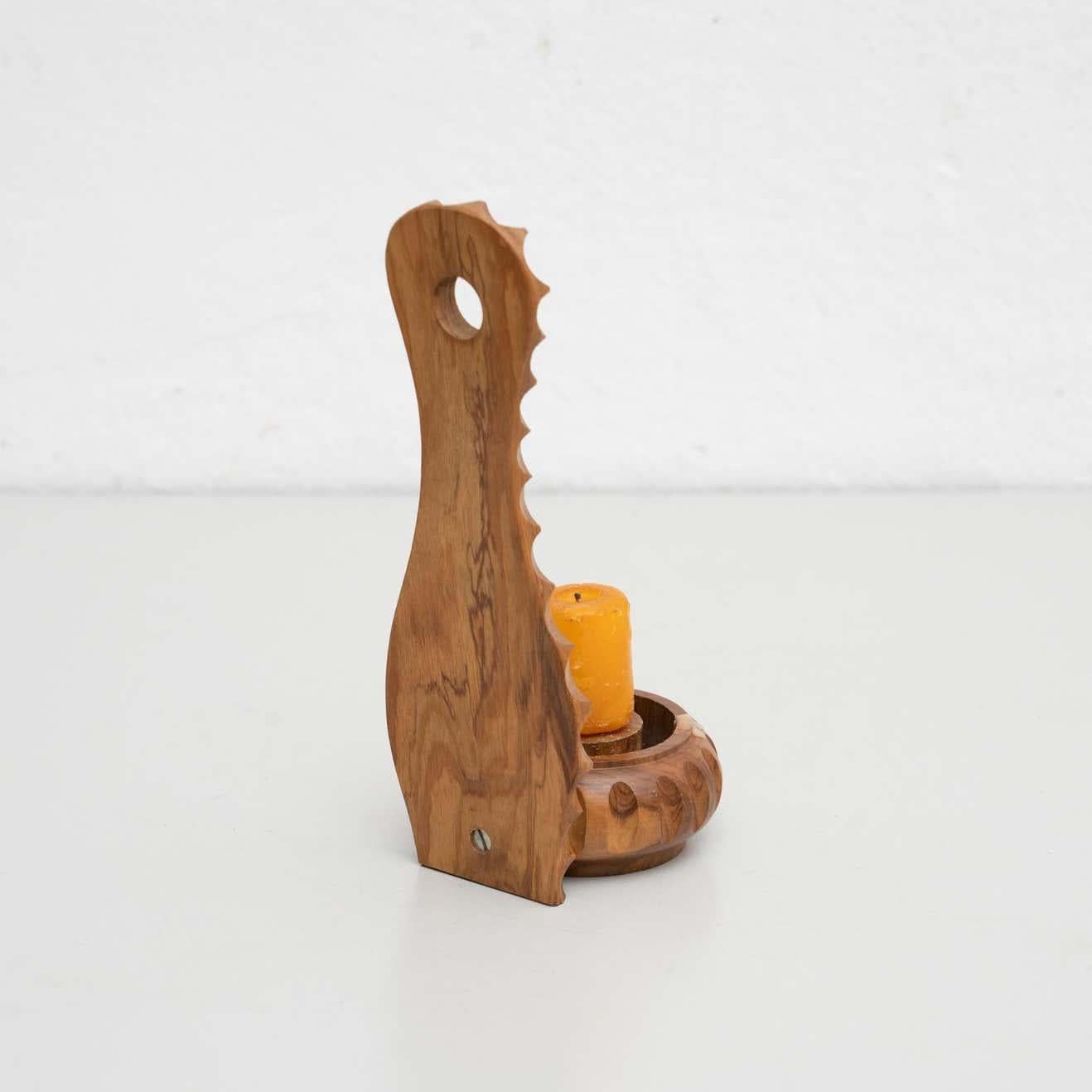 Metà XX secolo Portacandele in Wood, 1960 circa