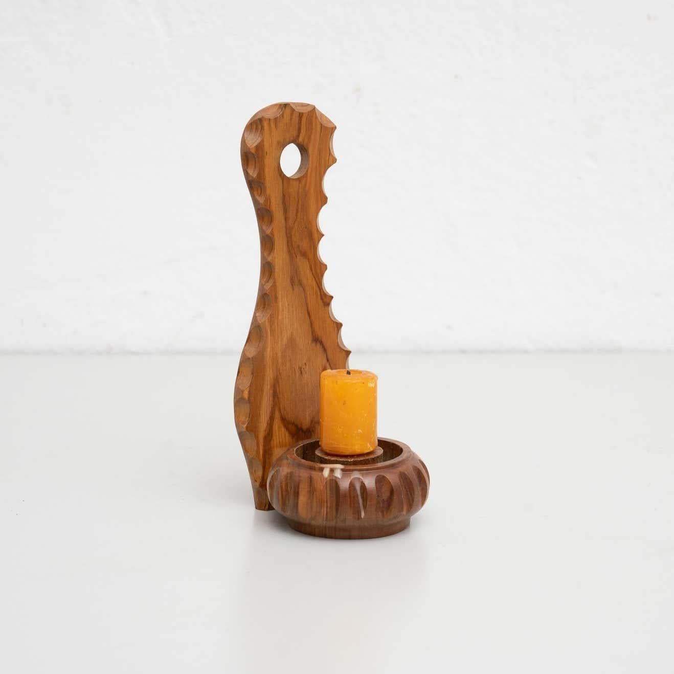 Portacandele in Wood, 1960 circa 2