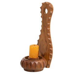 Portacandele in Wood, 1960 circa