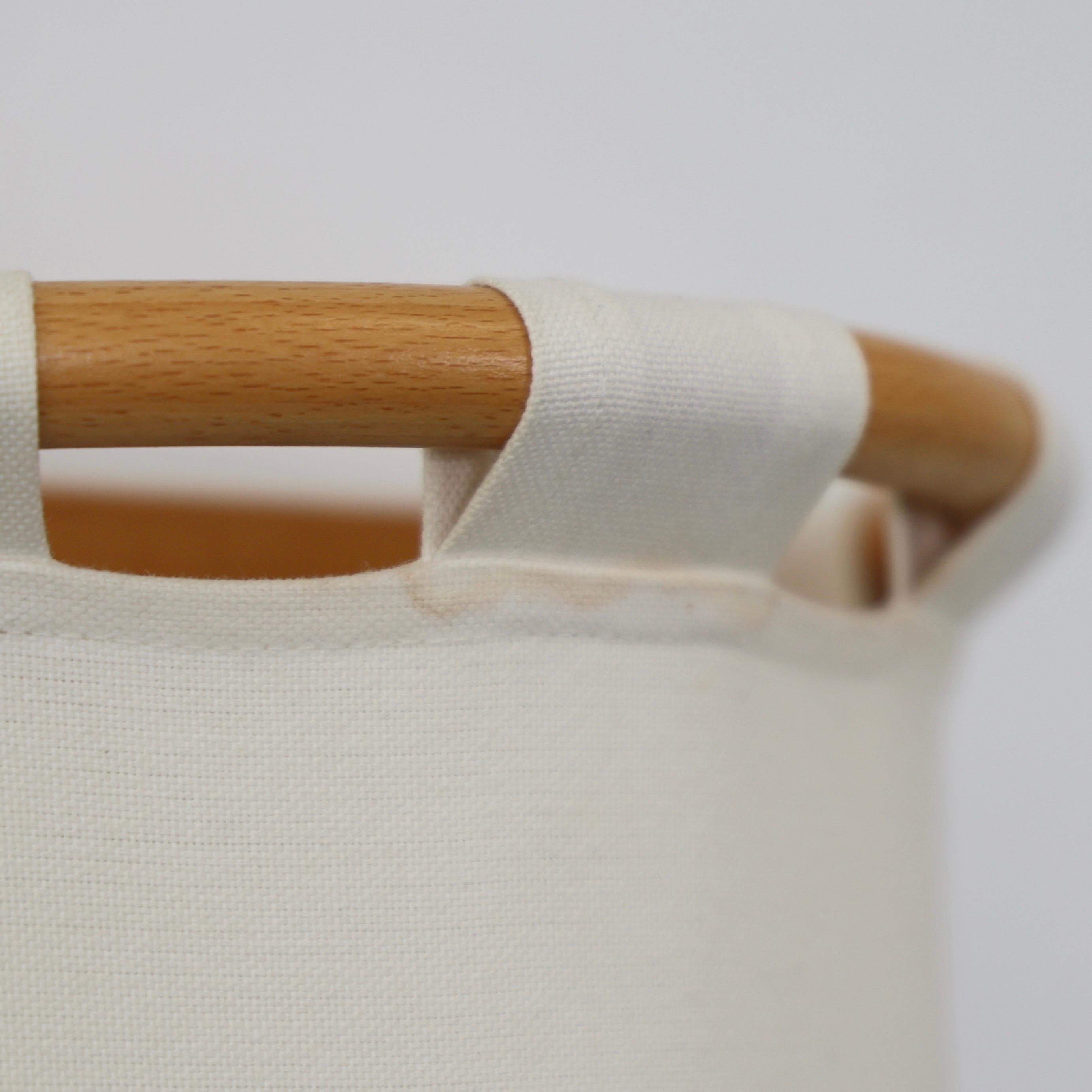 Wood & Canvas Sconces by Anna Ehrner for Atelje Lyktan, 1980s, Sweden For Sale 4