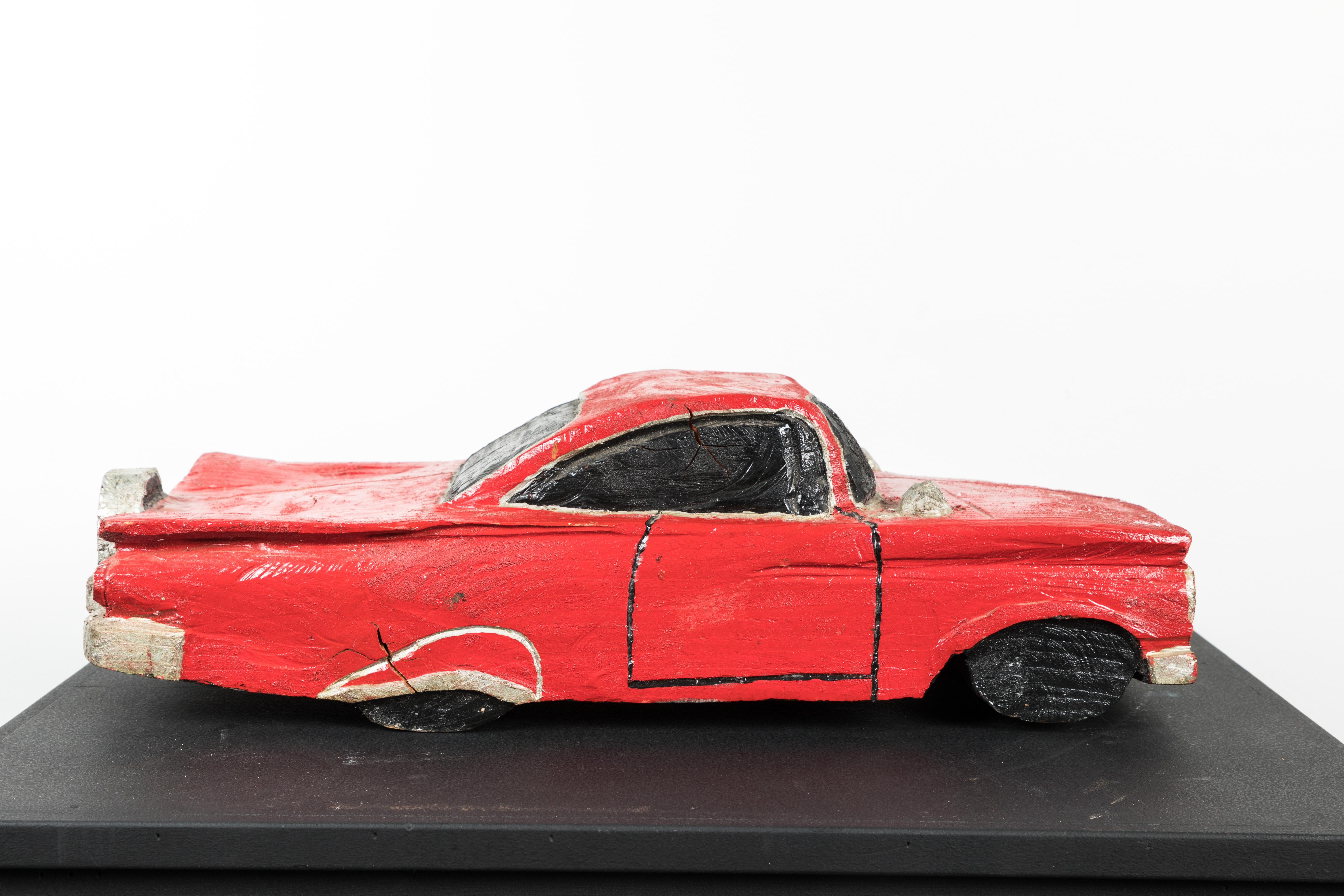 Wood Carved American Folk Art Muscle Car For Sale 4