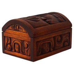 Boîte sculptée du Honduras vers 1970